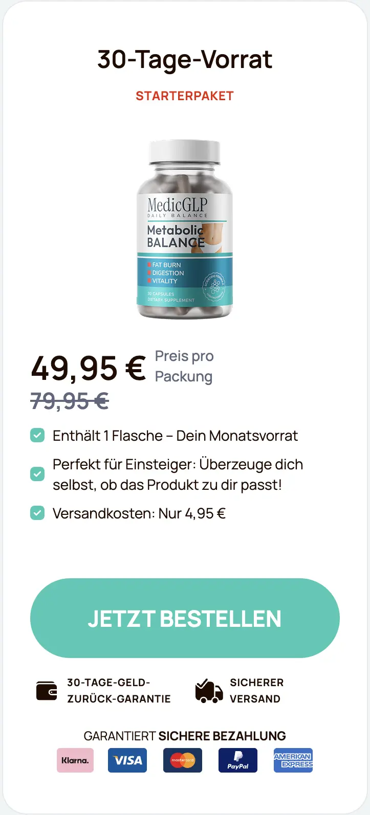 MedicGLP eine Flasche bestellen
